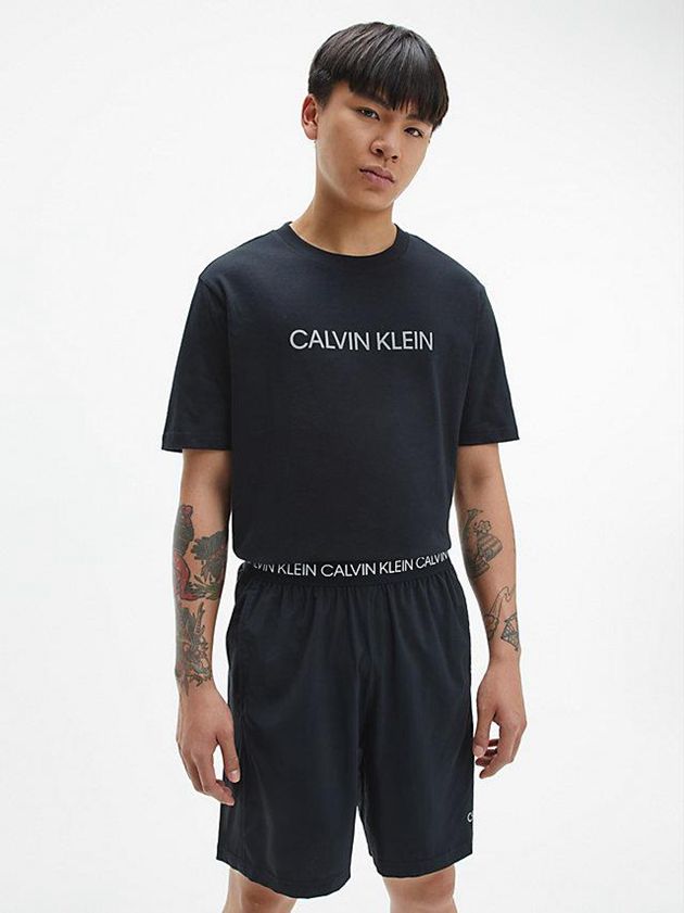 Calvin Klein USA Logo Gym Mens T-Shirt Black 0579314-PX